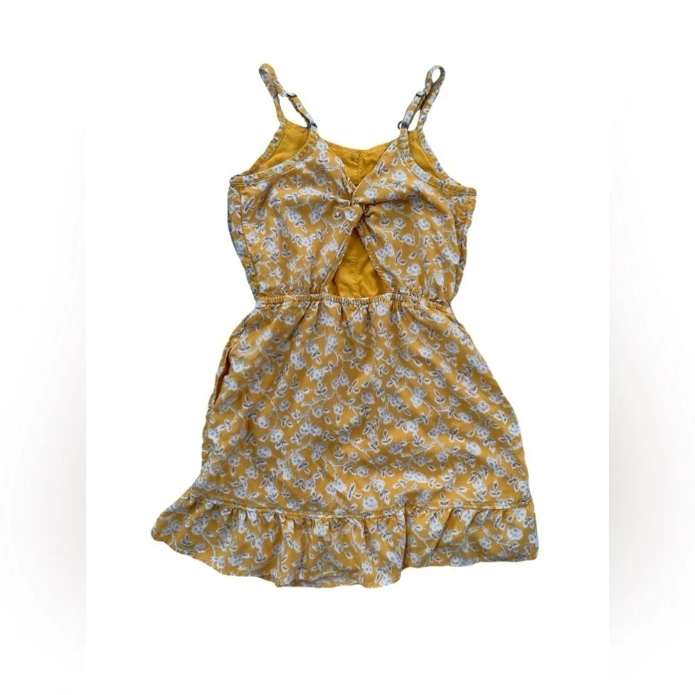 Abercrombie Size 11/12 Yellow Flower Print Viscose Tank Dress